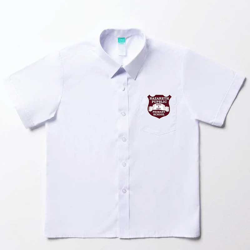 Boys Short Sleeve shirt - Embroidered Nazareth Public Primary School Boys Short Sleeve shirt - Embroidered Nazareth Public Primary School